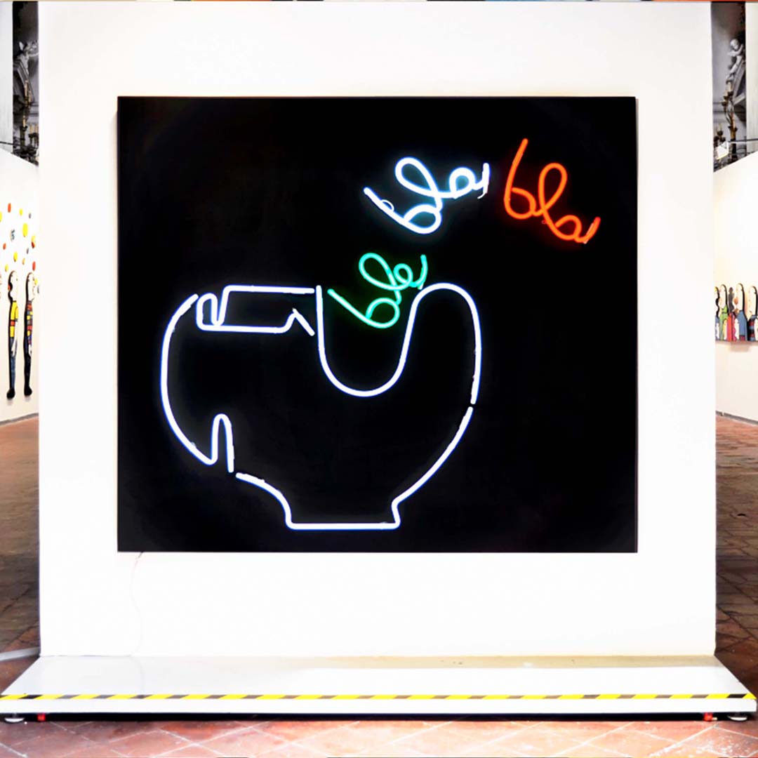 Immagine dell'opera di Fabrizio Dusi - Neon blablabla, 2015 – ph. Fabrizio Dusi