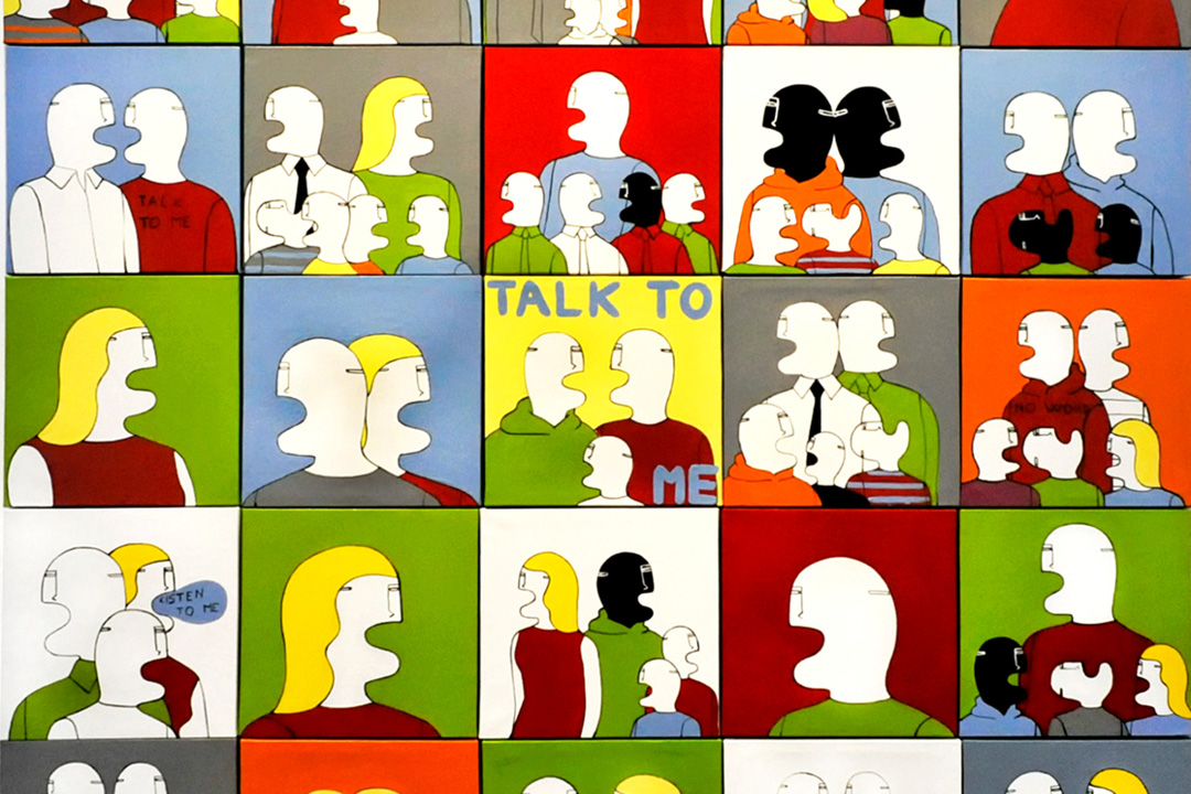 Immagine dell'opera di Fabrizio Dusi - Classic Family, tele, 2015 - ph. Fabrizio Dusi